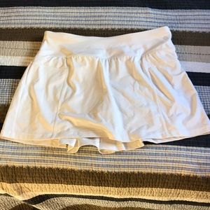 White tennis skort
